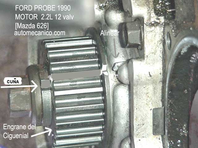 Ford probe 1990 motor 2.2L - Engrane del cigueñal