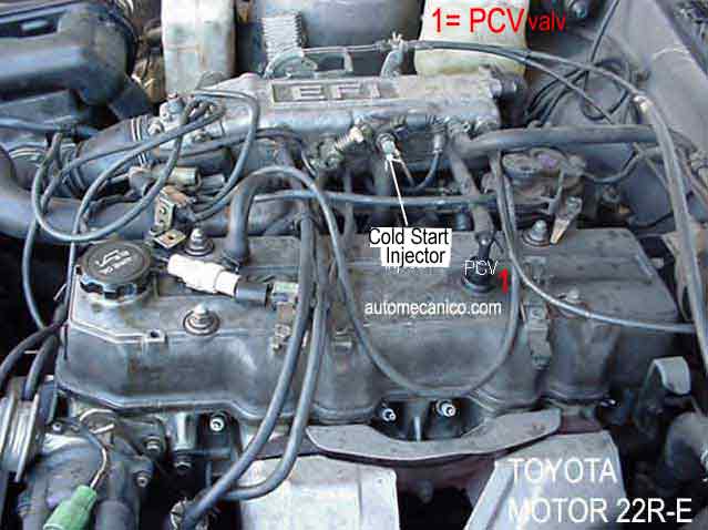Toyota 22R - inyector de encendido en frio