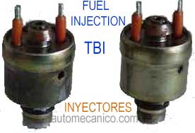 Fuel injection TBI - inyectores