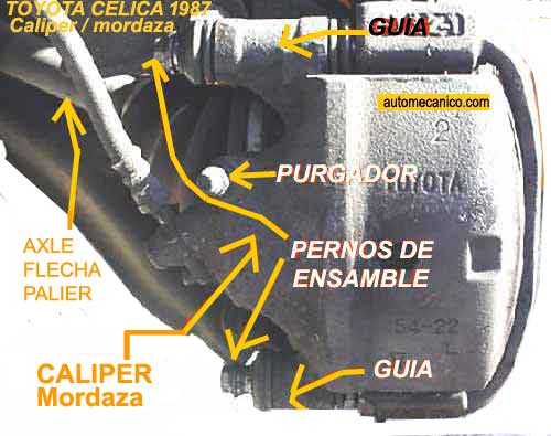 Toyota / Caliper o mordaza de frenos - descripcion