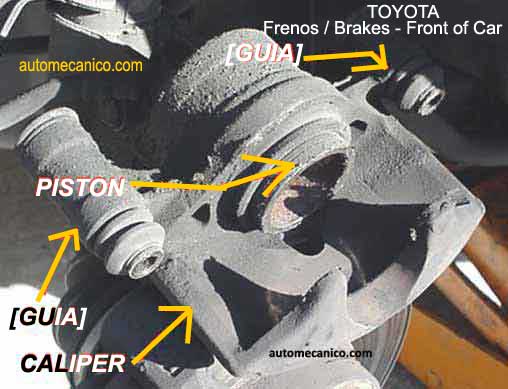 Toyota / Caliper o mordaza de frenos - descripcion