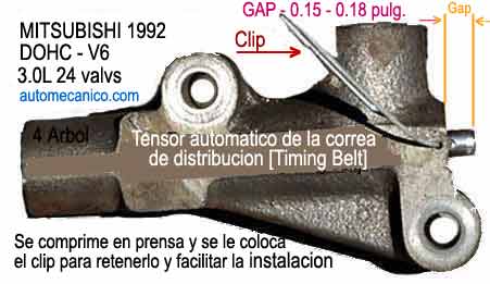 Mitsubishi 3.0L- Tensor banda de tiempo