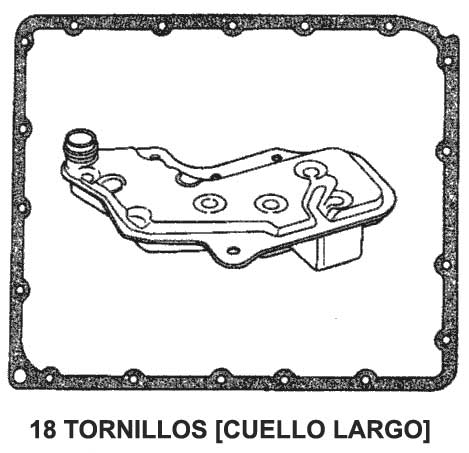 Nissan - filtro de transmision - R4A-EL - RE4R03A - RE5R05A - RL4R01A