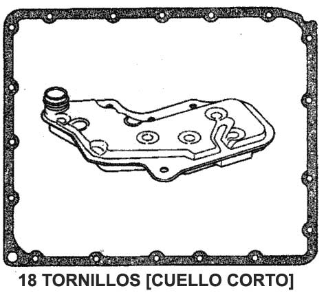 Nissan - filtro de transmision - R4A-EL - RE4R03A - RE5R05A - RL4R01A