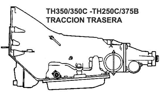 G. Motors - transmision TH350 - 350C - TH250 - 375B