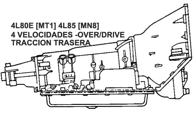 G. MOTORS - Transmision 4L80E O/D - Traccion trasera