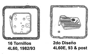 Transmision automatica - G. MOTOR - 700R4 - filtro inferior - carter