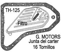 G. Motors / Transmision automatica - Junta- filtro - carter