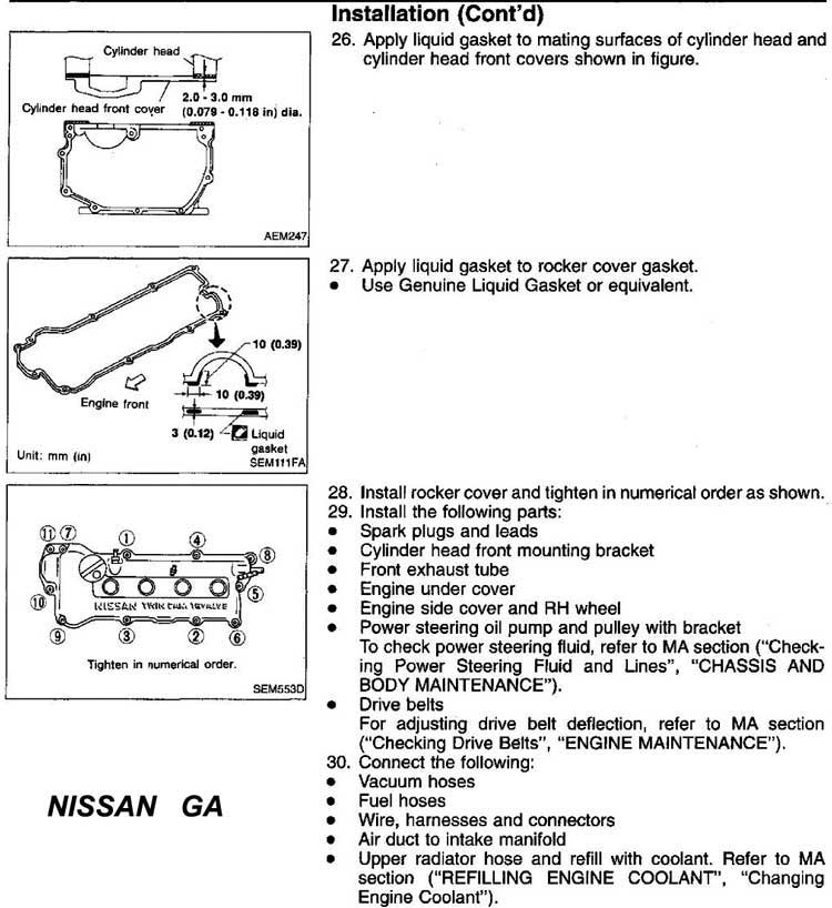 Nissan sentra,GA16DE. Cadena de tiempo, despiece e instalacion