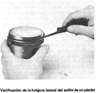 Volkswagen 1970/79 Verificacion de holgura de los anillos