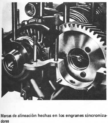 Volkswagen 1970/79 Marcas de Alineacion de los engranes