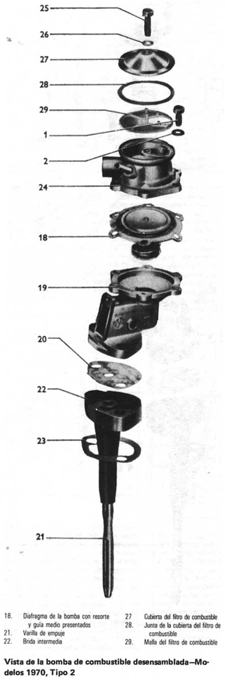Volkswagen 1970/79 Bomba de combustible