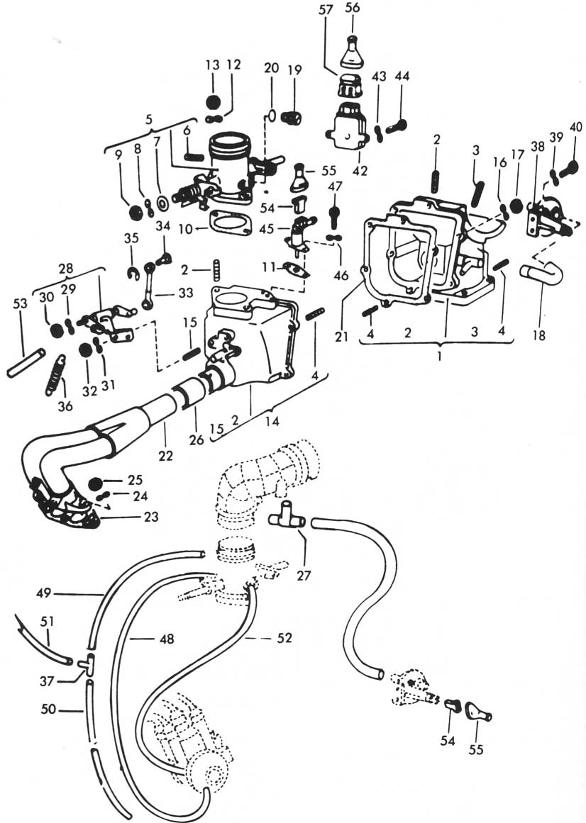 Volkswagen 1970/79 Diagrama Sistema de inyeccion