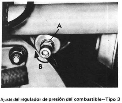 Volkswagen 1970/79 Ajuste del regulador de presion de combustible