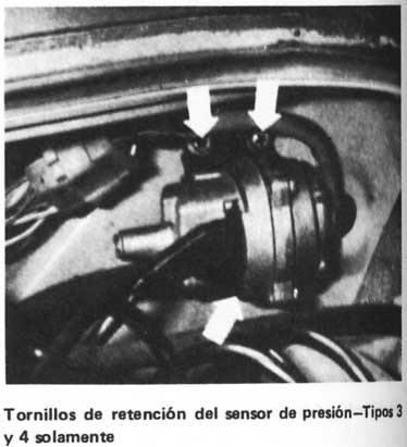 Volkswagen 1970/79 Tornillos de retencion del sensor de presion