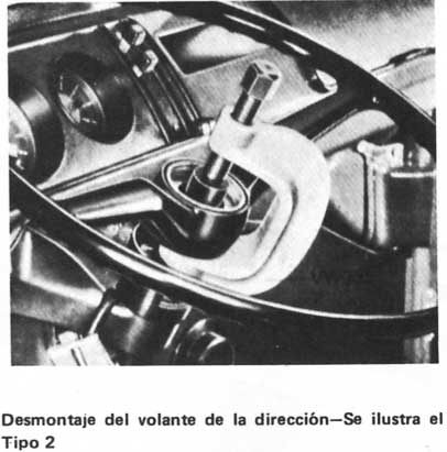 Volkswagen 1970/79 desmontaje del volante de la direccion