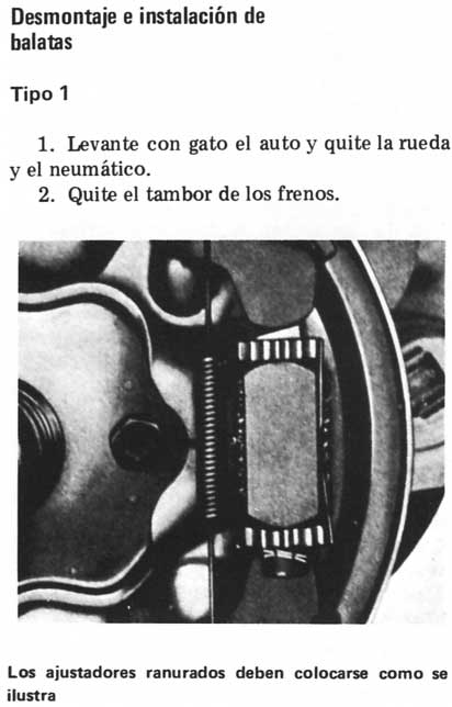 Volkswagen 1970/79 desmontaje de balatas