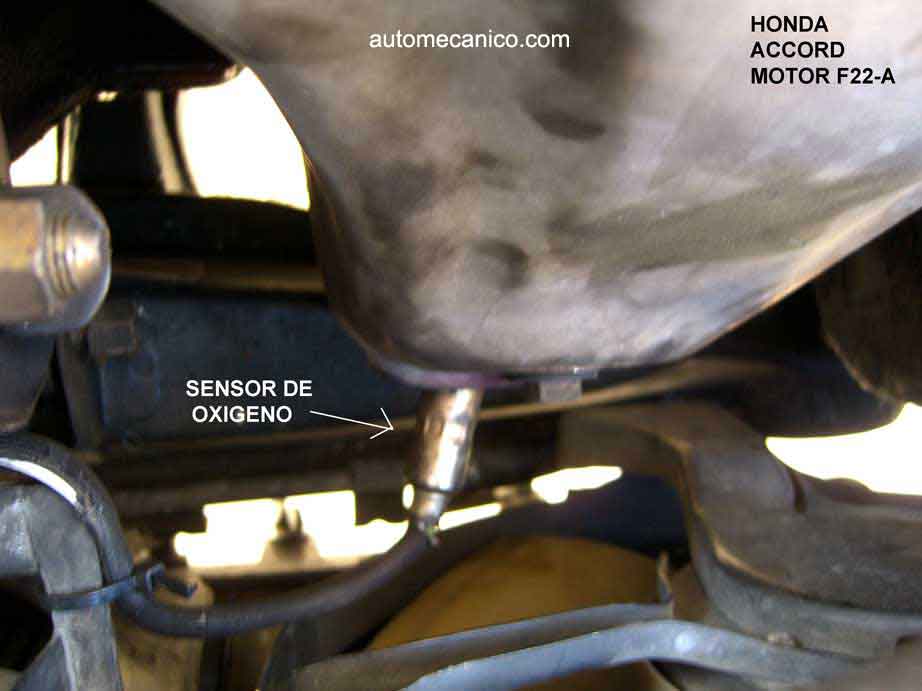 HONDA Accord F22A - Fuel Injection - Ubic. sensor de oxigeno