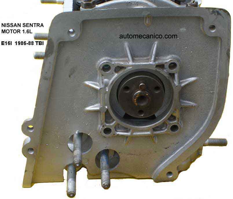 Nissan Sentra: Motor E16 - Ubic. camshaft oil seal