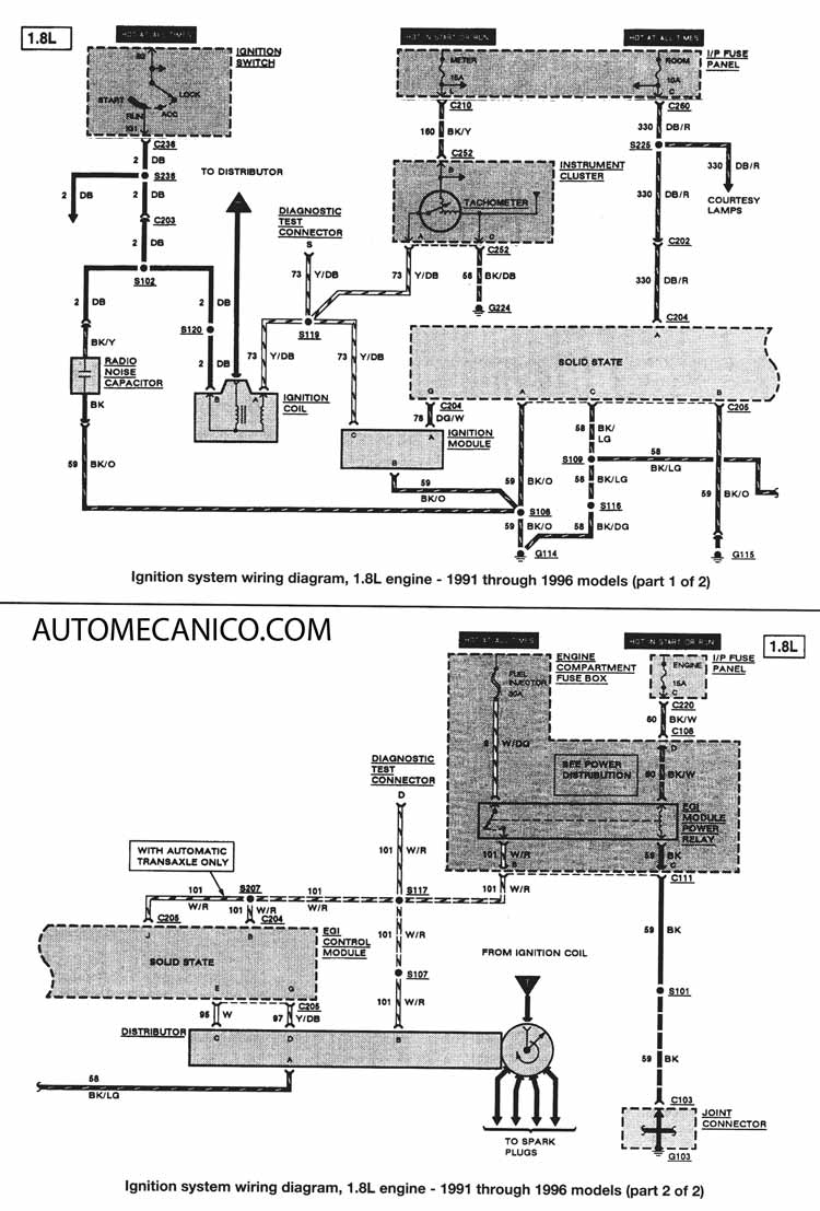 Diagrama encendido electronico ford #10