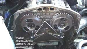 PONTIAC GRAND AM - 1993 - MOTOR 2.4 L 16 VALV - CADENA DE TIEMPO - TIMING CHAIN