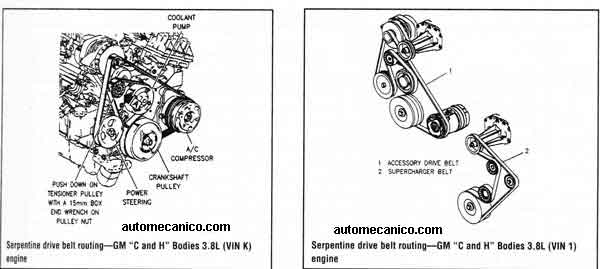 BUICK 3.8L CORREA DE ACCESORIOS