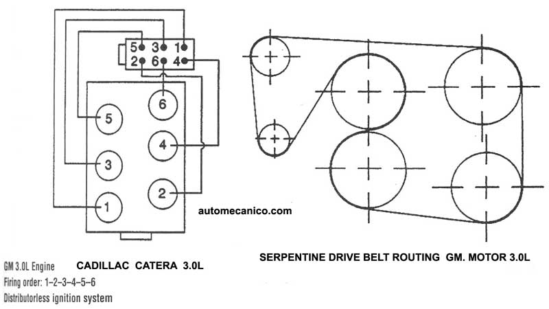CADILLAC 3.0L CORREA DE ACCESORIOS