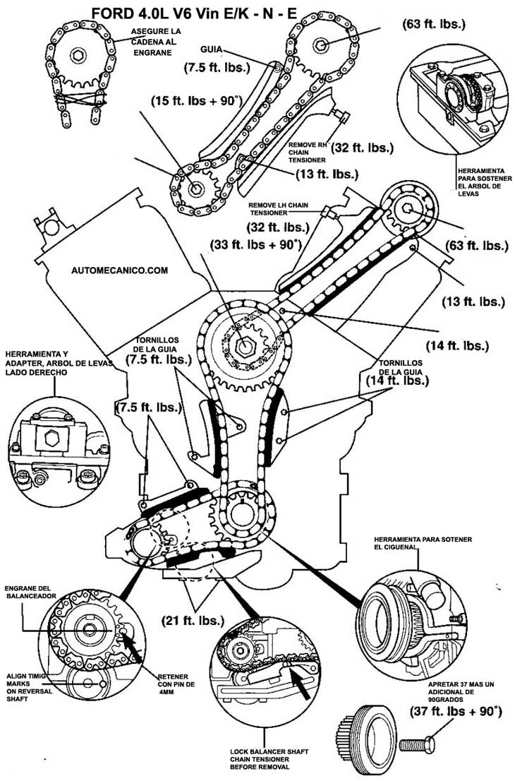 2002 Ford Explorer 40 Timing Chain Diagram